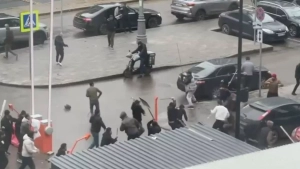 A mass brawl occurred in the Prokshino area of Moscow