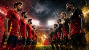 Ispaniya va Belgiya o'rtasidagi chorak final uchrashuvidan matnli translyatsiya