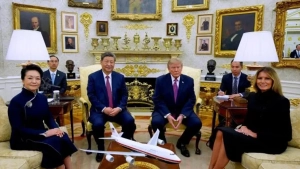 Donald Tramp Si Szinpin sharafiga rasmiy kechki ziyofat berdi