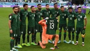 Saudi Arabia participates in the World Cup