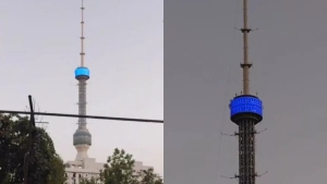Toshkent teleminorasi yangi LED-ekran bilan yangilandi