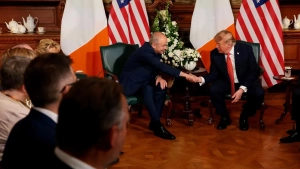 Tramp Shimoliy Irlandiya va Irlandiya Respublikasi birlashishini qo'llab-quvvatladi