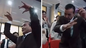 Ozodbek Nazarbekov amazed the audience by dancing