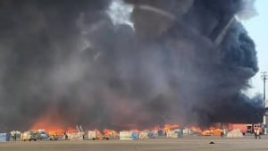 Dakka aeroportida yukxona bo‘limida yong‘in yuz berdi