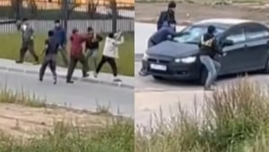A group fight occurred near Saint Petersburg