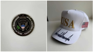 Donald Trump presented Tokayev with a symbolic key and cap