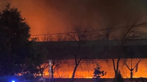 Fire broke out at the "Aviasozlar" market in Yashnobod