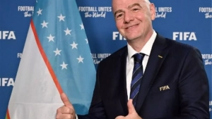 FIFA president Infantino congratulated Uzbekistan on qualifying for the World Cup