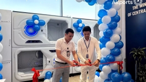 A capsule hotel has opened at Tashkent airport