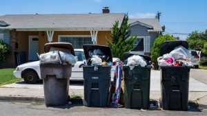 Waste collection workers in the US went on strike