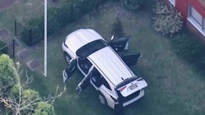 A car crashed into the Russian consulate in Sydney