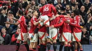Manchester United has signed a young striker