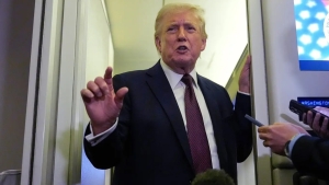 Trump said that Eron's kamikaze sea drones are not true.