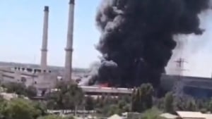A large fire broke out in Sergeli: the situation was resolved under the supervision of the minister