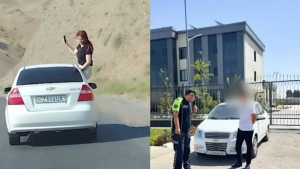 Zomin tumanida yo‘lovchi xavfli harakat qildi