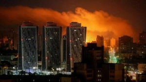 Russia launched a large missile and drone attack on Kyiv
