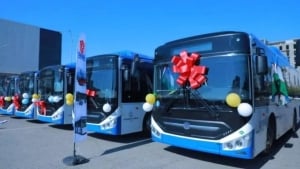Buxoroga Xitoydan 24 ta yangi avtobus keldi