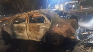 The car fire in Tashkent was quickly extinguished