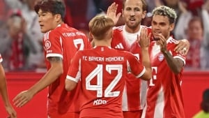 Bavaria scored three goals in Augsburg square
