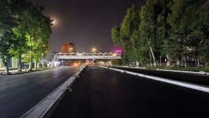 Shota Rustaveli ko‘chasida yo‘l rekonstruksiya bosqichi yakunlandi