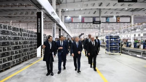 President visited the new enterprise in Ohangaron
