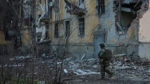 The residents of Kostiantynivka continue to live amidst the ruins
