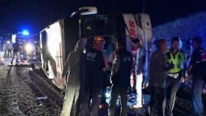 Turkiyada avtobus ag'darilishi oqibatida qirq nafar yo'lovchi jarohatlandi
