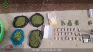 Toshkentda giyohvand moddalar saqlovchi ushlangan