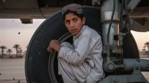 Afg‘on bola samolyot shassisida Dehliga uchdi