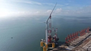 China has created the largest floating wind turbine