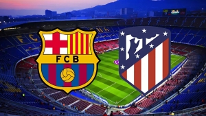 The starting lineups for "Barcelona" and "Atletico" have been announced!