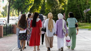 In Uzbekistan, women make up nearly half of the population.