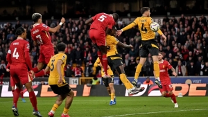 "Vulverhempton" defeated "Liverpool" in the final minutes