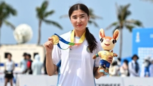Barnoxon Sayfullayeva Osiyo sohil o'yinlarida oltin medalni qo'lga kiritdi