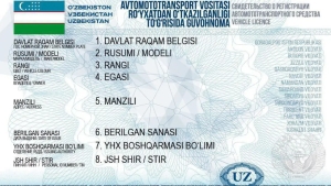 O‘zbekistonda avtomototransport guvohnomasi besh yillik muddatda beriladi