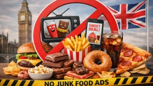 Buyuk Britaniya zararli ovqatlar reklamalarini chekladi