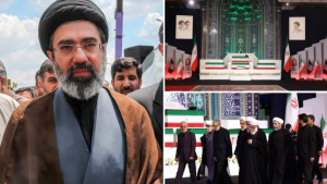 Mojtaba Xomanaiy otasining vidolashuv marosimlarida ko'rinish bermayapti