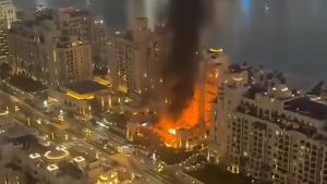 Fire in Dubai escalated tensions in the Persian Gulf