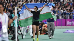 Sharifa Davronova Osiyo o'yinlarida oltin medalni qo'lga kiritdi