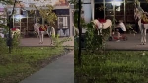 Goluboy kupolalar parkida otlar xavfsizlikni tahdid qilmoqda