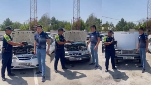 A driver who violated traffic rules in Samarkand was fined