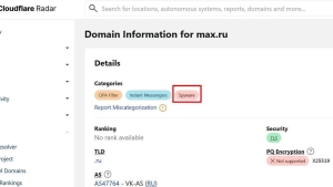 Cloudflare Max muloqot dasturini josuslik dasturi deb belgiladi