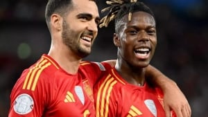Spain defeated Bulgaria on the field