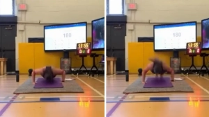 Uzbek woman sets world record for most push-ups in one hour