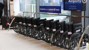 Toshkent aeroportiga 30 ta nogironlar aravachasi yetkazildi