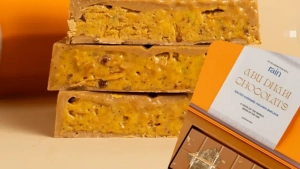 Saffron and golden chocolate was presented in Abu Dhabi