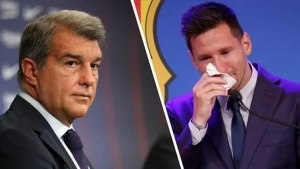 Laporta Messining ketishi klub tarixidagi eng og'ir lahzalardan biri deb atadi