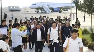 O'zbekiston milliy terma jamoasi delegatsiyasi Farg'ona shahriga yetib bordi