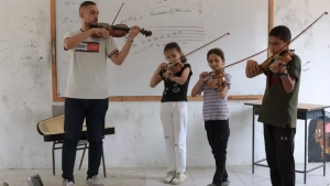 G‘azoda bolalar musiqa darslari davom etmoqda