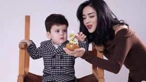 Charos G'afurova celebrated her son's 2nd birthday